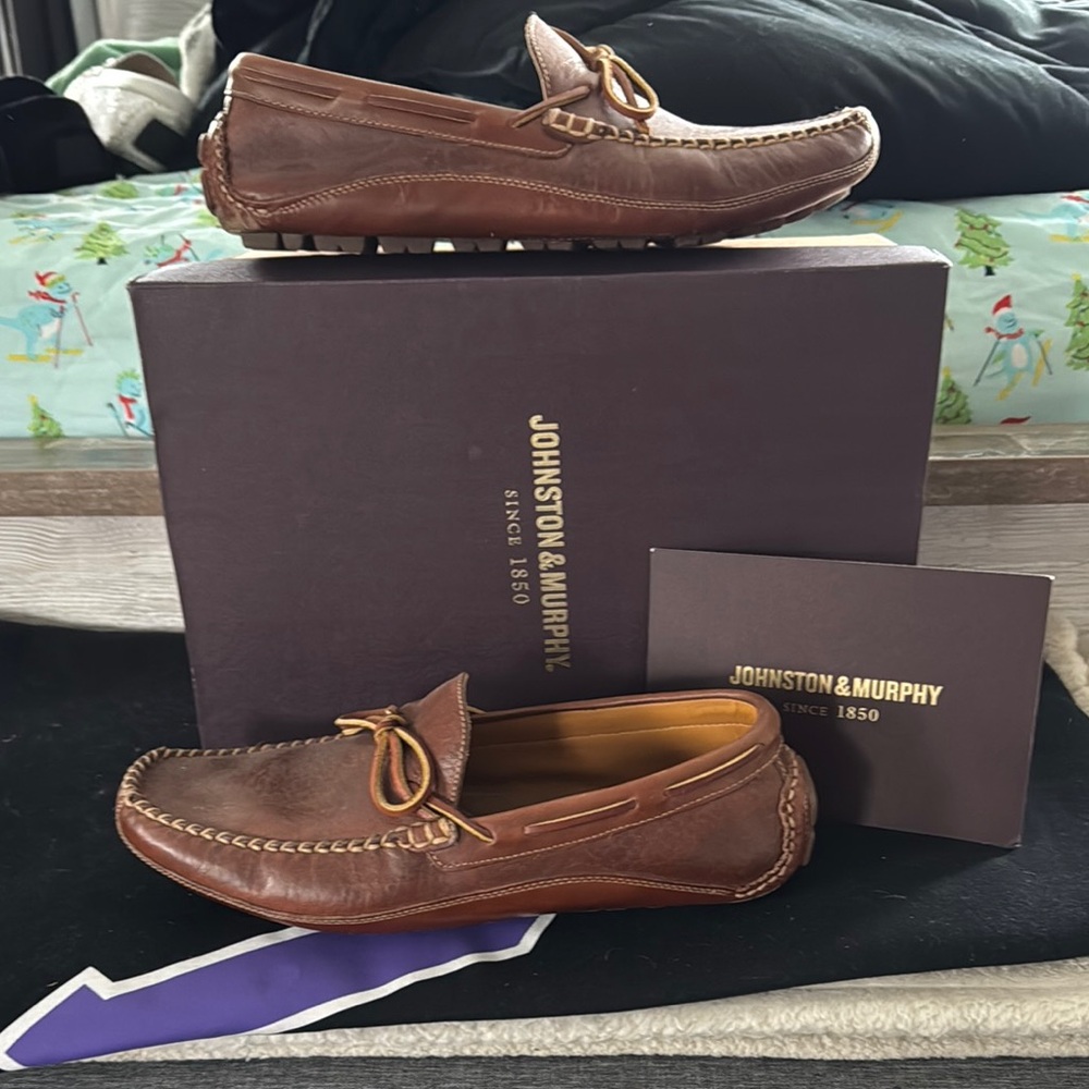 Johnston & Murphy Brown Leather Men's Loafers